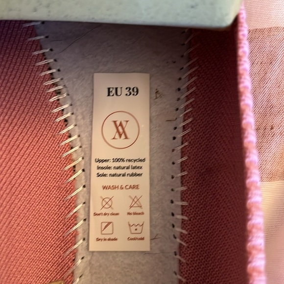 Vivaia Pointed-Toe Flat Dancers Mauve Pink Size 39, US 8 Ballet Flats Casual - Picture 15 of 15